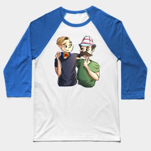 Your Queer Story Evan and Paul Baseball T-Shirt